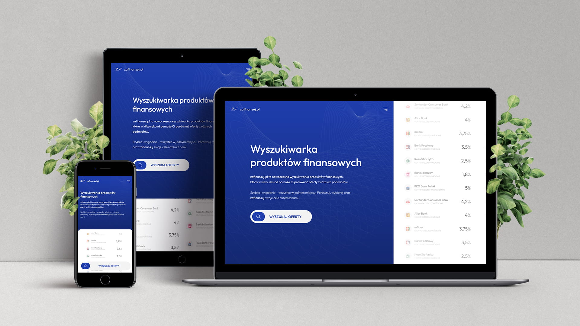 Zafinansuj.pl - Wyszukiwarka produktów finansowych